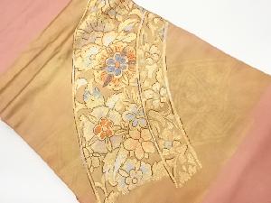 華紋に花唐草模様織出し名古屋帯